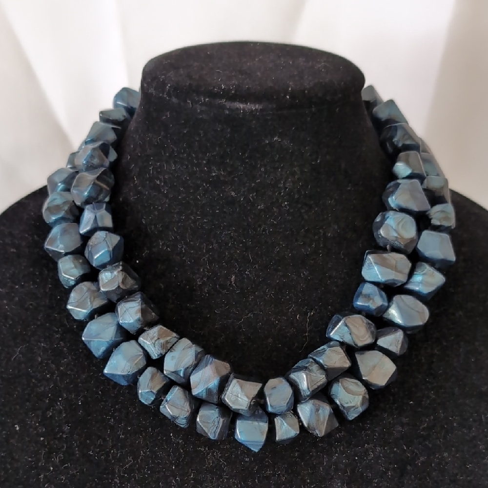 Vtg Banana Republic Chunky Statement Necklace